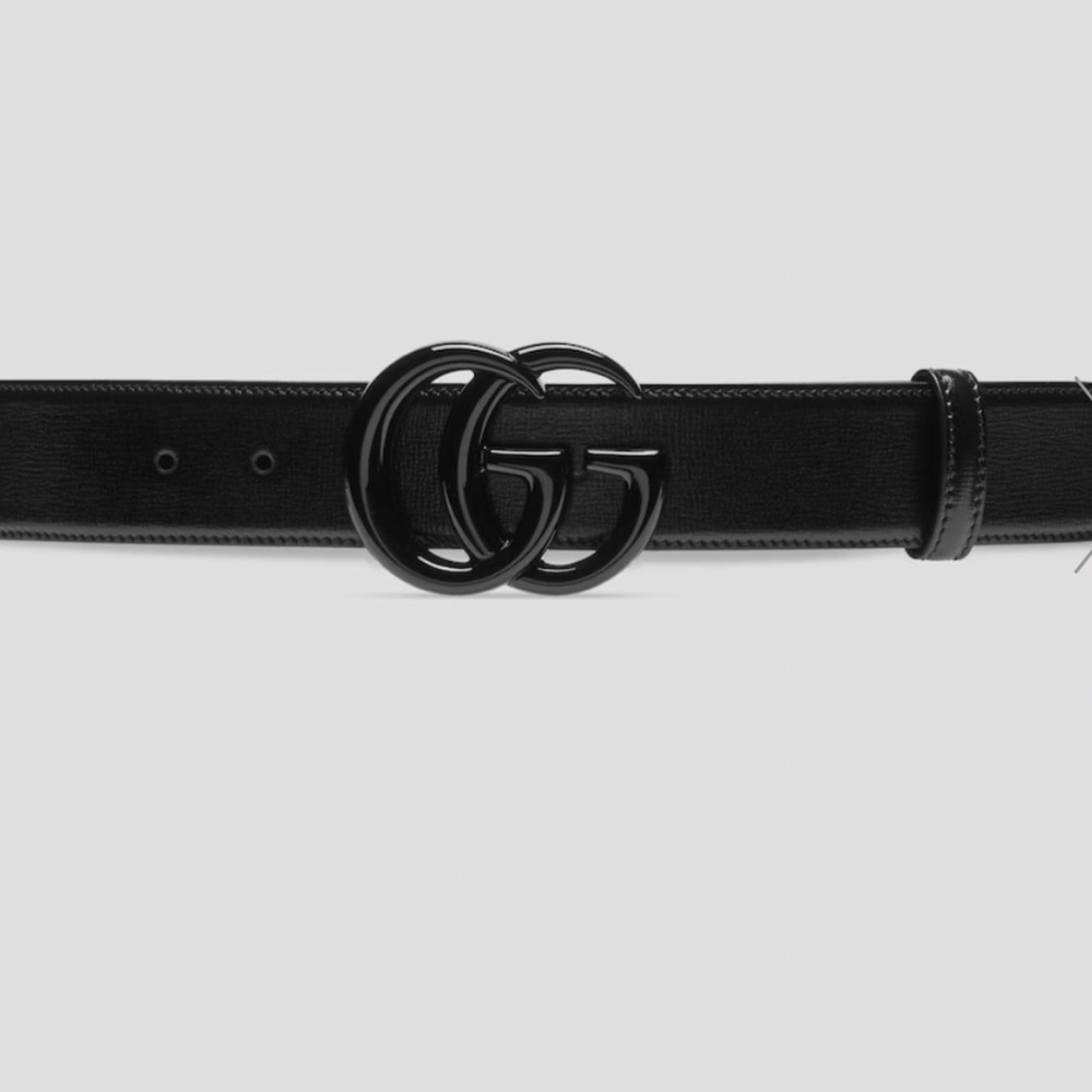 Gucci black belt size 8